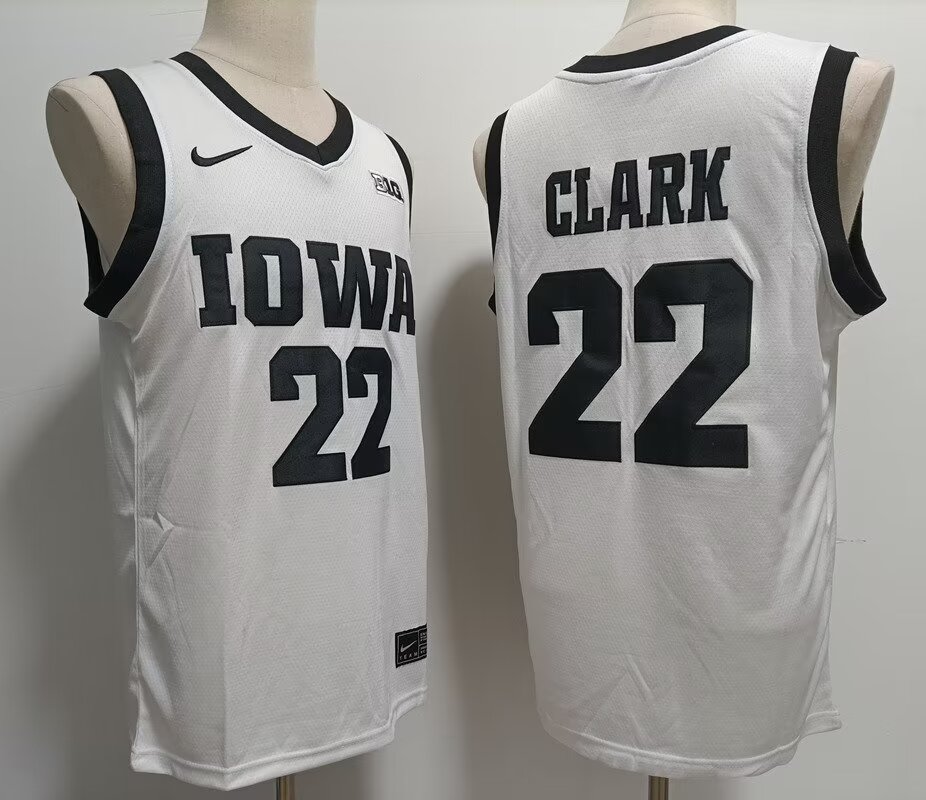 2024 NCAA Men Iowa Hawkeyes 22 Caitlin Clark white style #2 nike jerseys